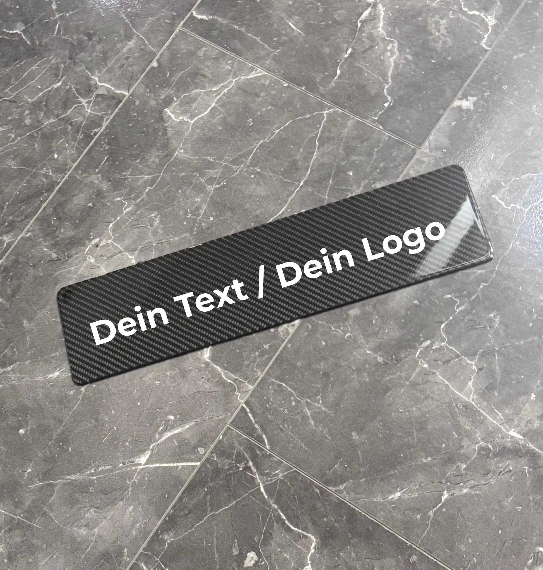 SONDERANFERTIGUNG Echt Carbon Nummerschild Platte