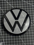 VW Golf 8 GTI Heck VW Original Logo  in  Black /  Nardo grey/ Mondsteingrau (LA7C)