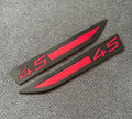 VW Golf 8 GTI CLUBSPORT 45 Seiten Emblem Links / Rechts Schwarz / Carbon