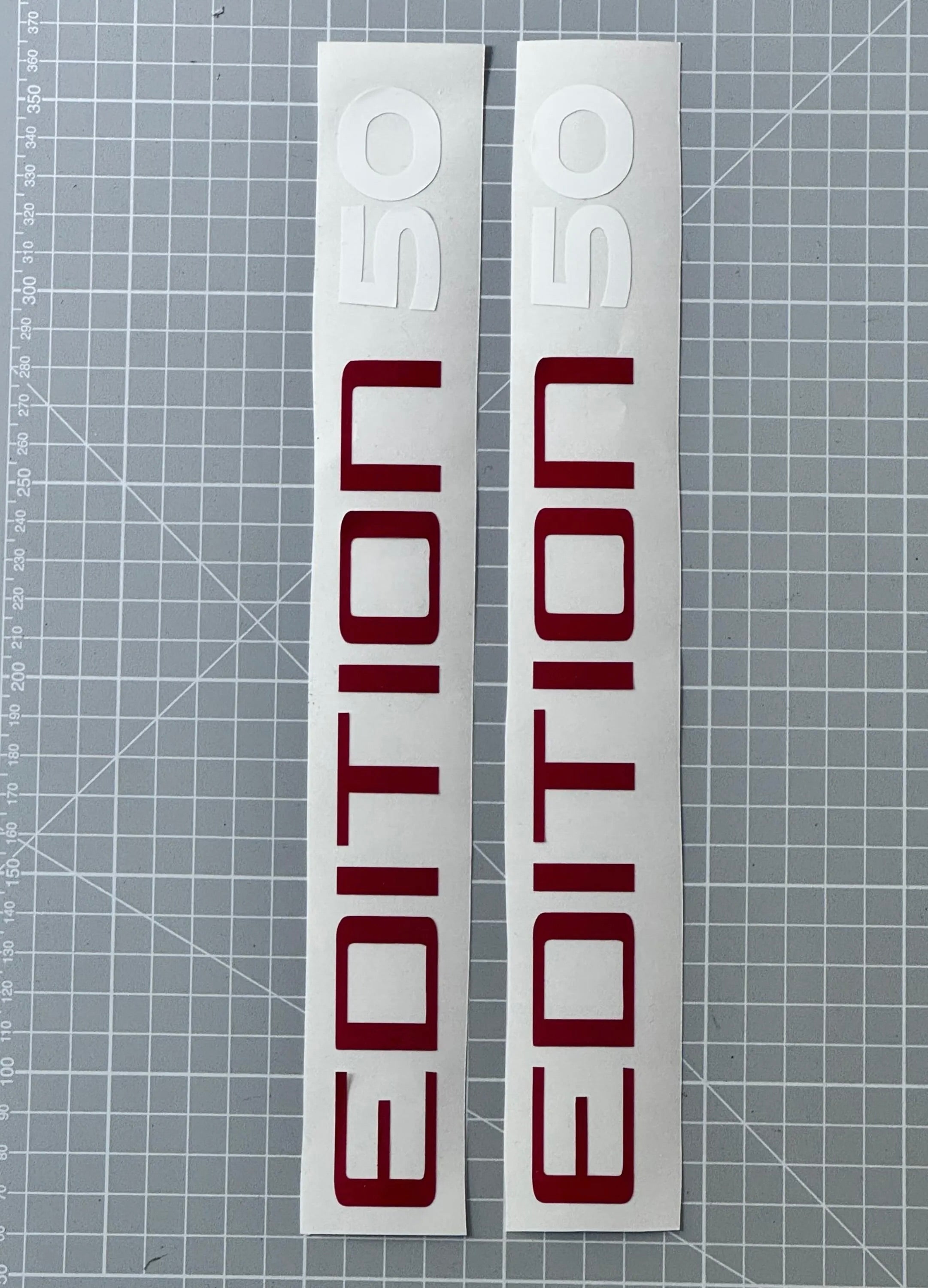 VW Golf 8 GTI 50 Sticker Set „Edition 50“