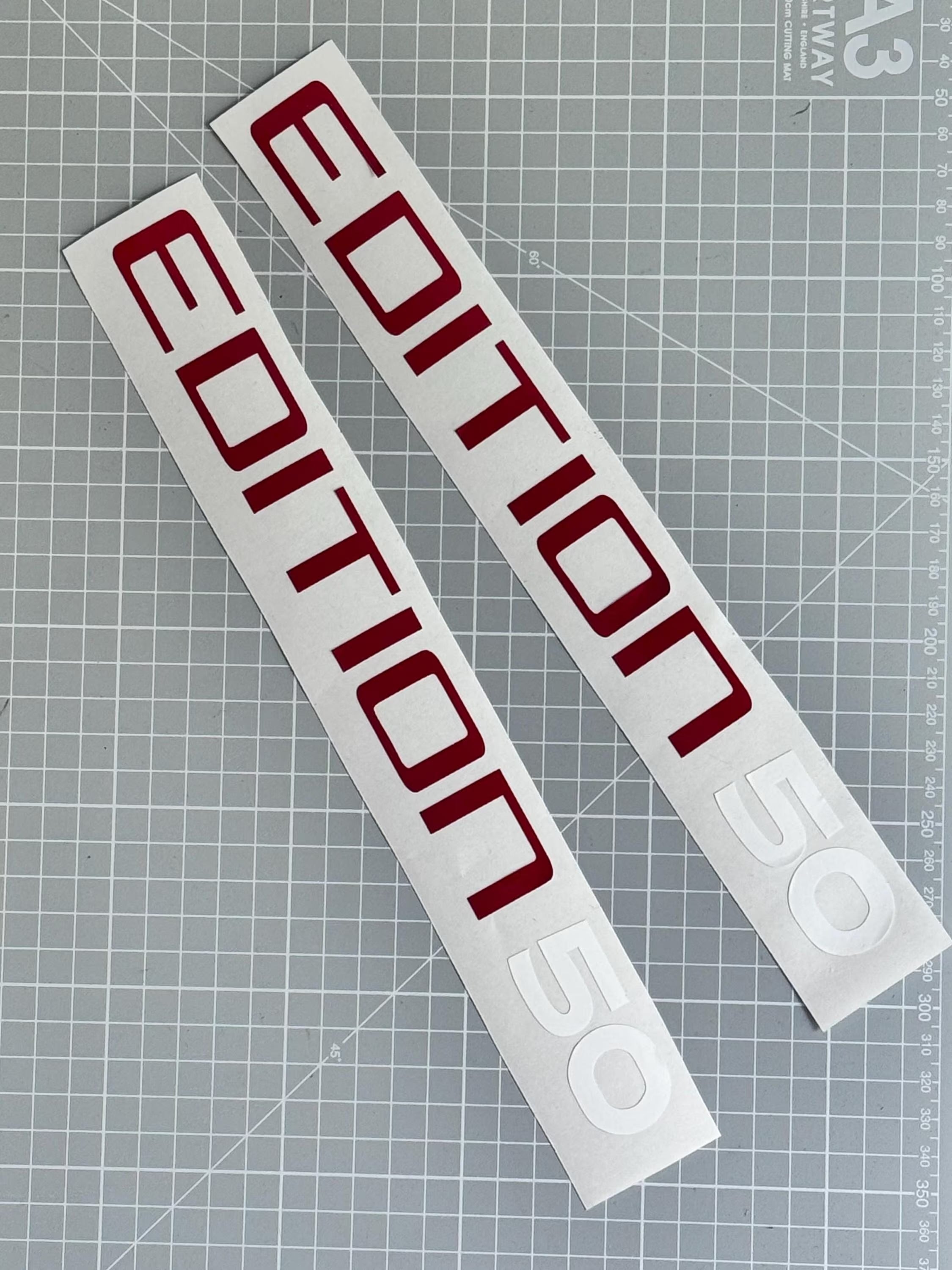 VW Golf 8 GTI 50 Sticker Set „Edition 50“
