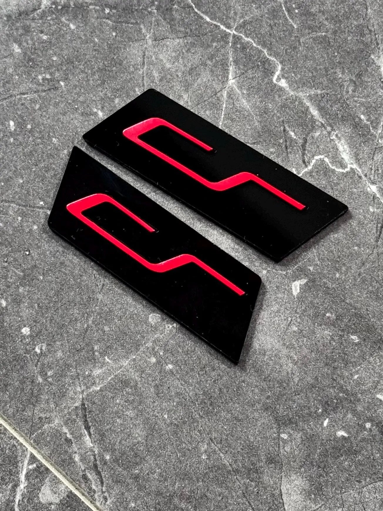 Golf 8 GTI Clubsport B-Säule Emblem, Logo Set (links/rechts)