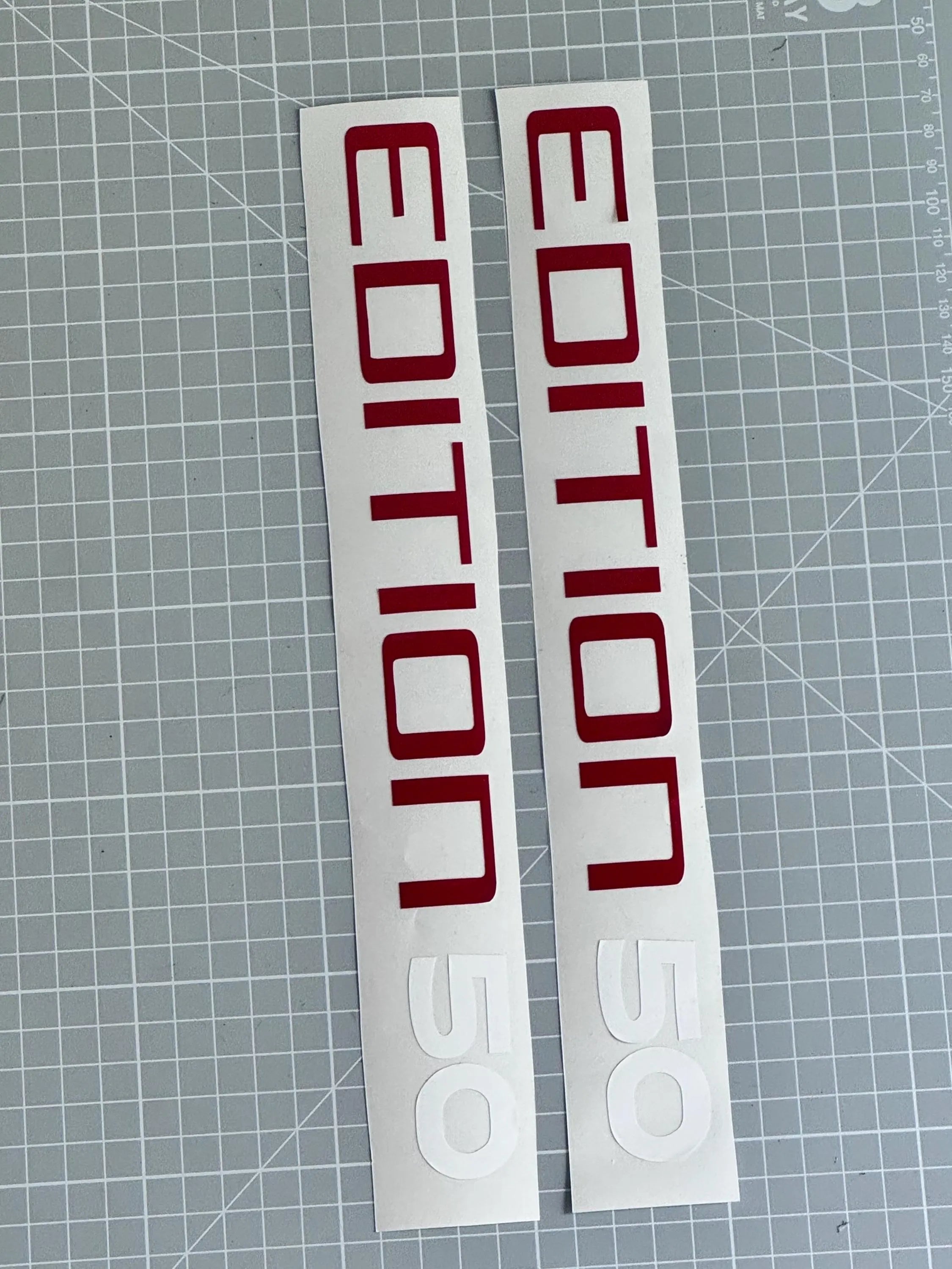 VW Golf 8 GTI 50 Sticker Set „Edition 50“
