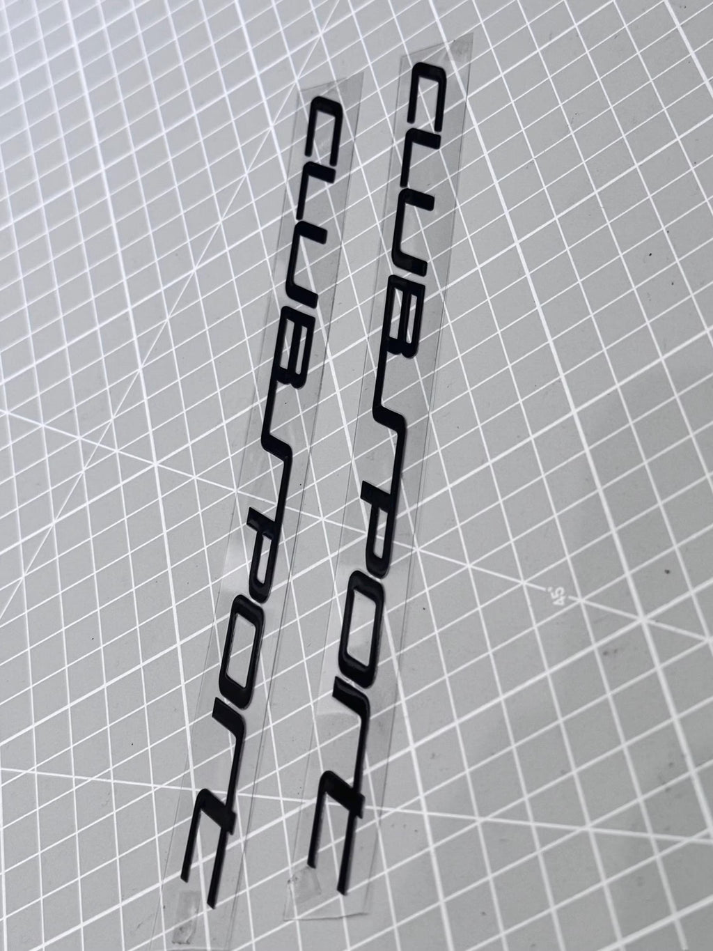 VW Golf GTI Clubsport 3D Sticker in Piano Black