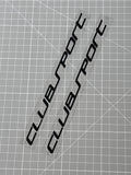 VW Golf GTI Clubsport 3D Sticker in Piano Black