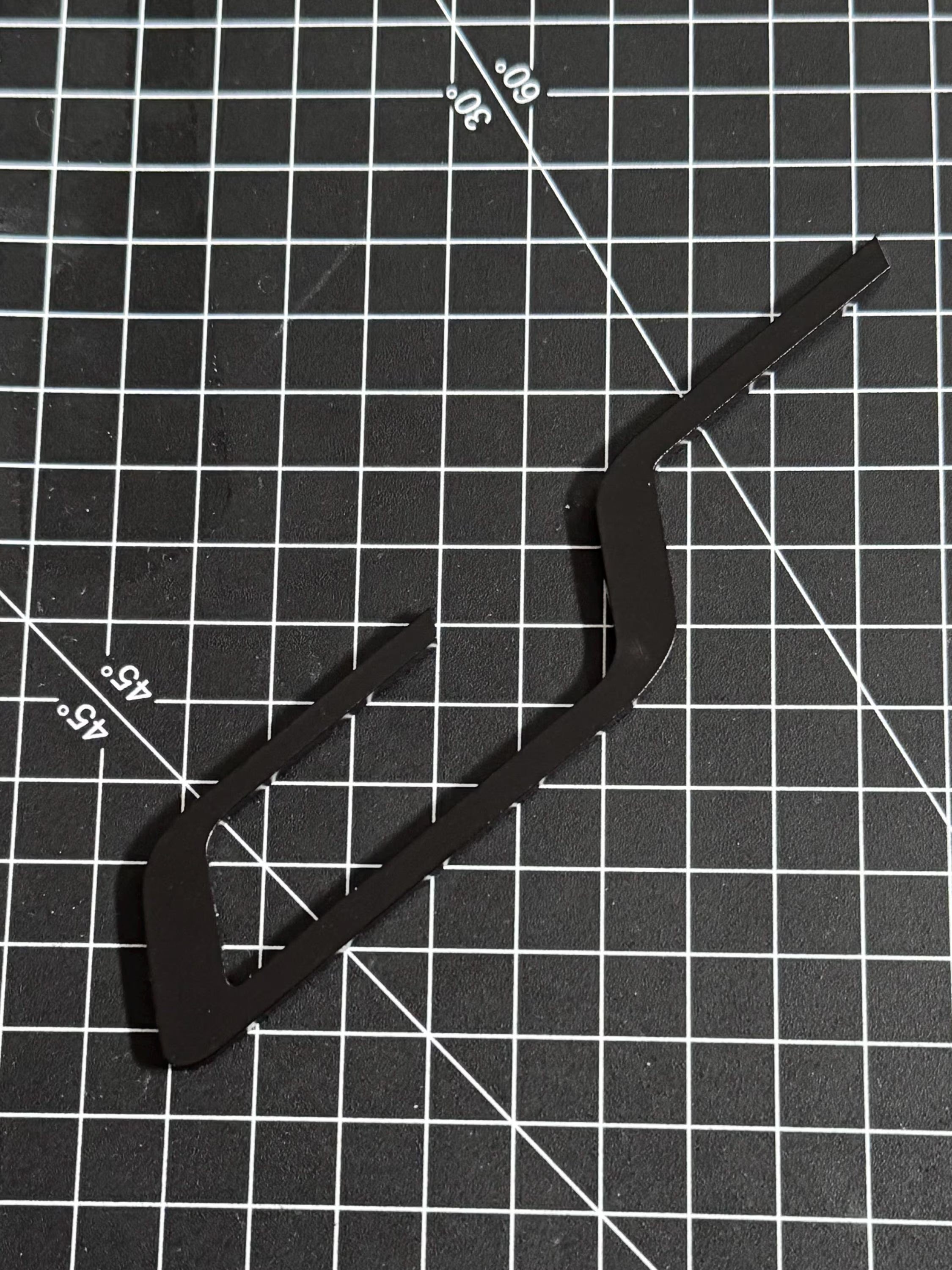 Neues Metall CS Logo Pulverbeschichtet, selbstklebend in Black