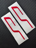 VW Golf 8 GTI Clubsport und Facelift CS Logo Sticker für Türen (Seite)